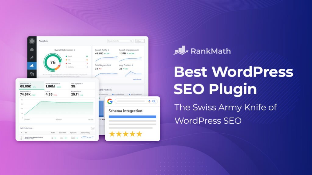 Rank math اهم إضافات ووردبريس WordPress plugins لا يمكن الإستغناء عنها في موقعك